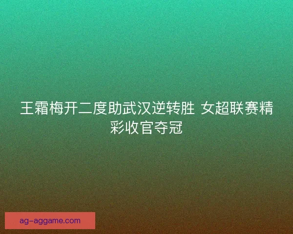 王霜梅开二度助武汉逆转胜 女超联赛精彩收官夺冠
