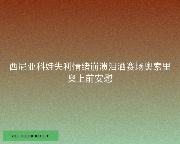 西尼亚科娃失利情绪崩溃泪洒赛场奥索里奥上前安慰